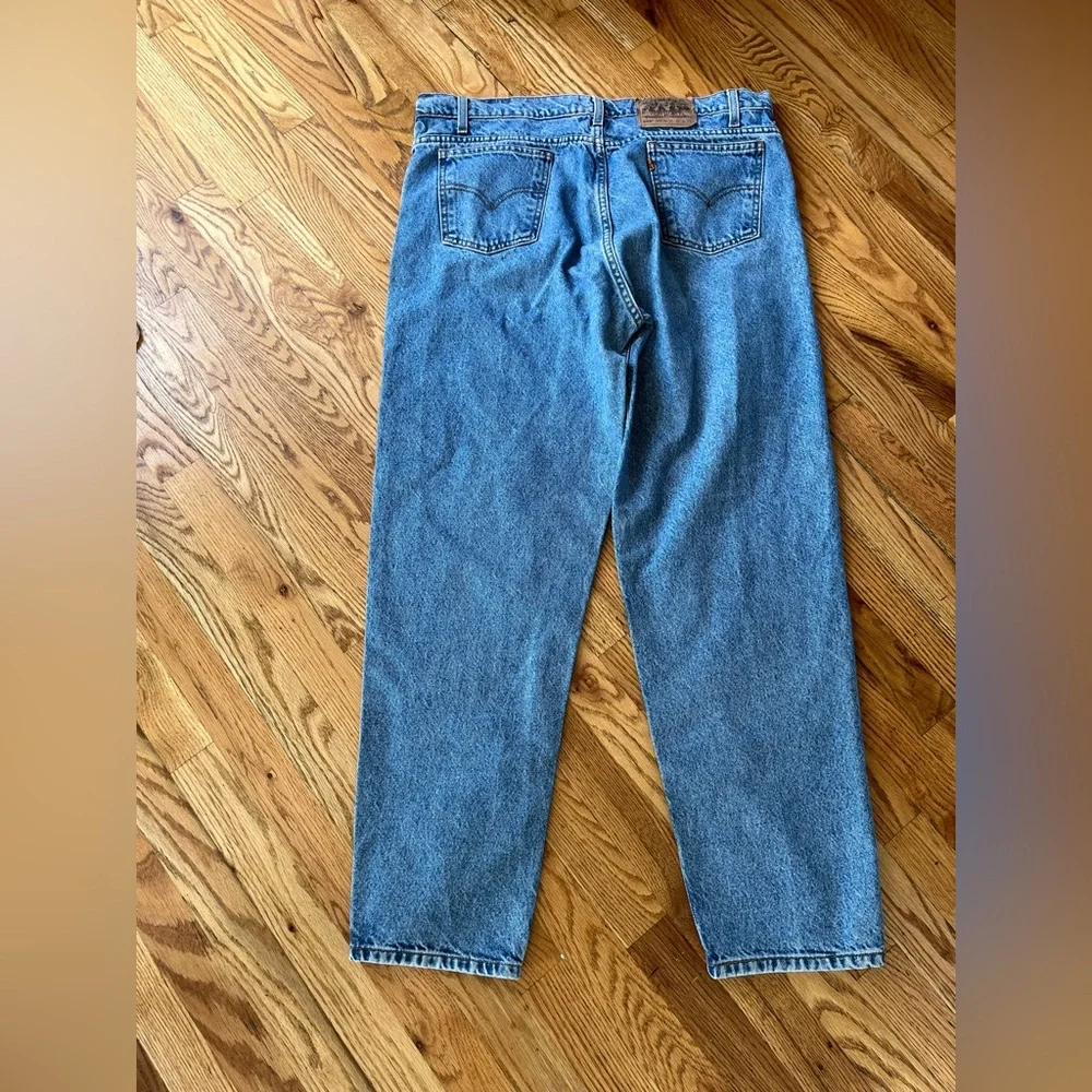 Vintage 40x32 Levi’s 550 Orange Tab relaxed fit tapered leg Jean bin3